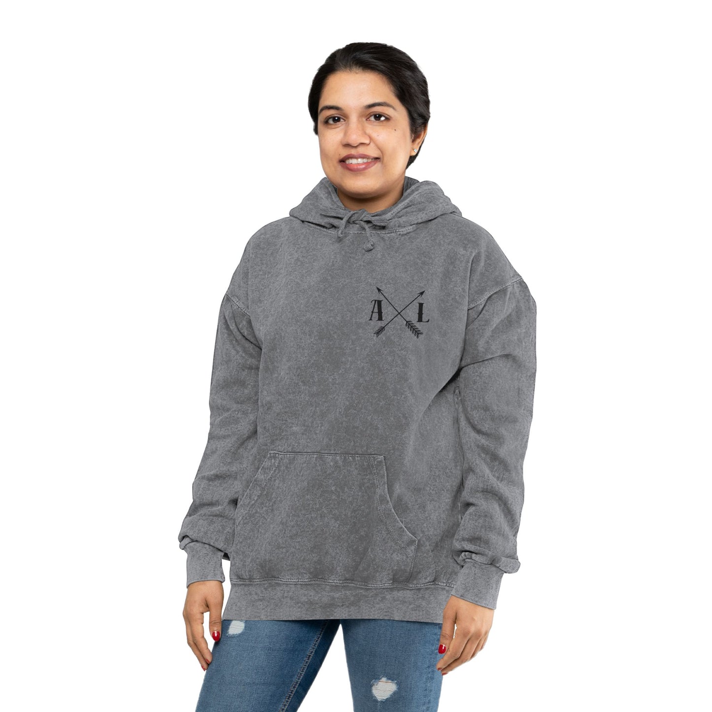 2Samuel 22:32-35 Mineral Wash Hoodie