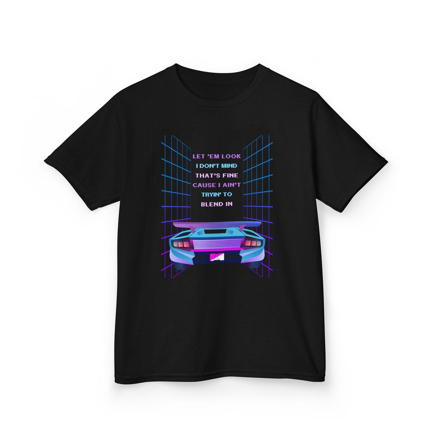 Retro Cyberpunk Kids Tee, God Made It