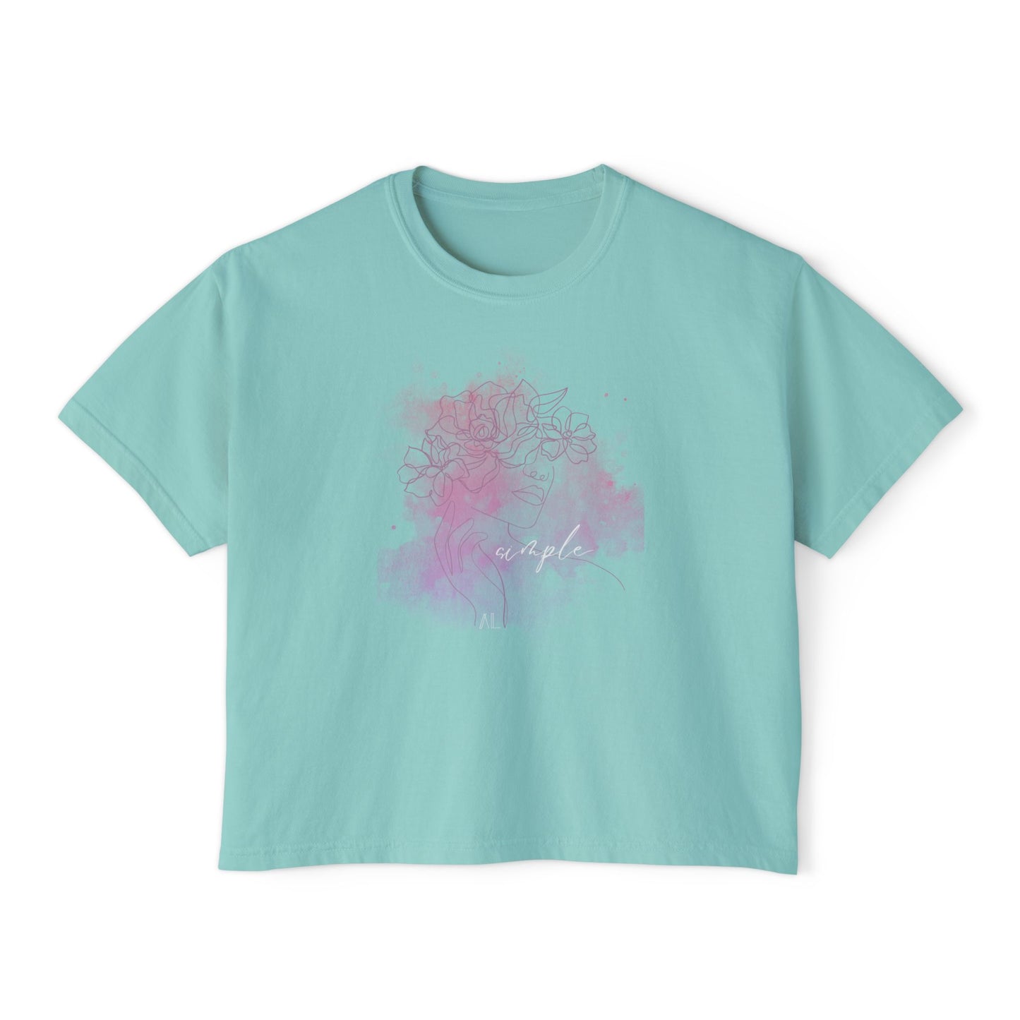 Women's Simple Boxy Tee (pastels)