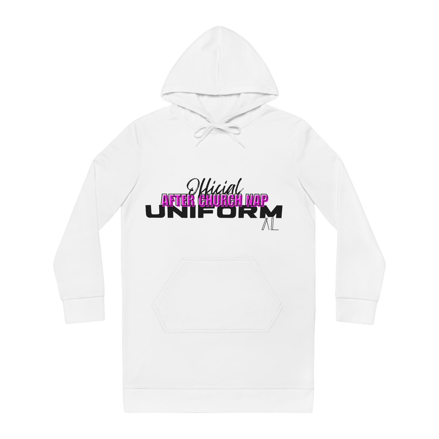 Women's Hoodie Dress - Official After Church Nap Uniform (pink)