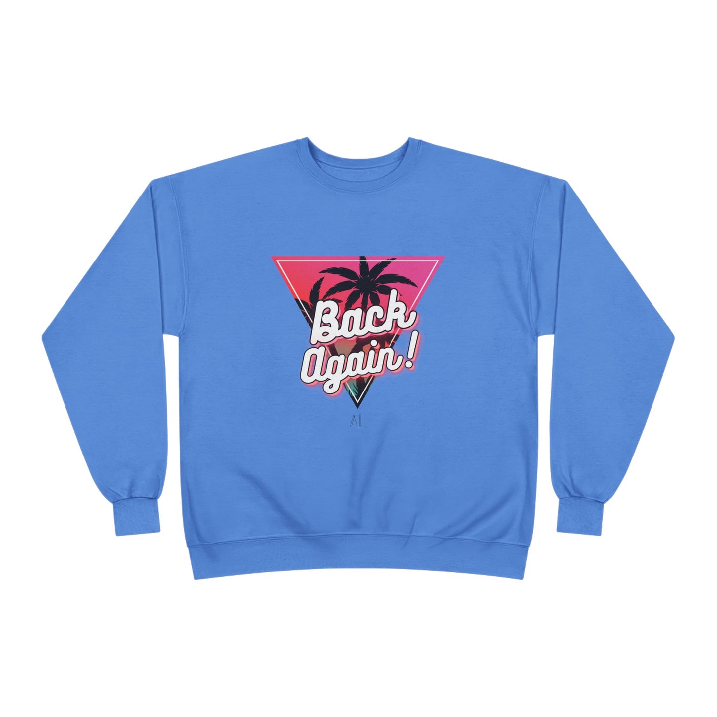 Retro Palm Tree Crewneck Sweatshirt - "Back Again!"
