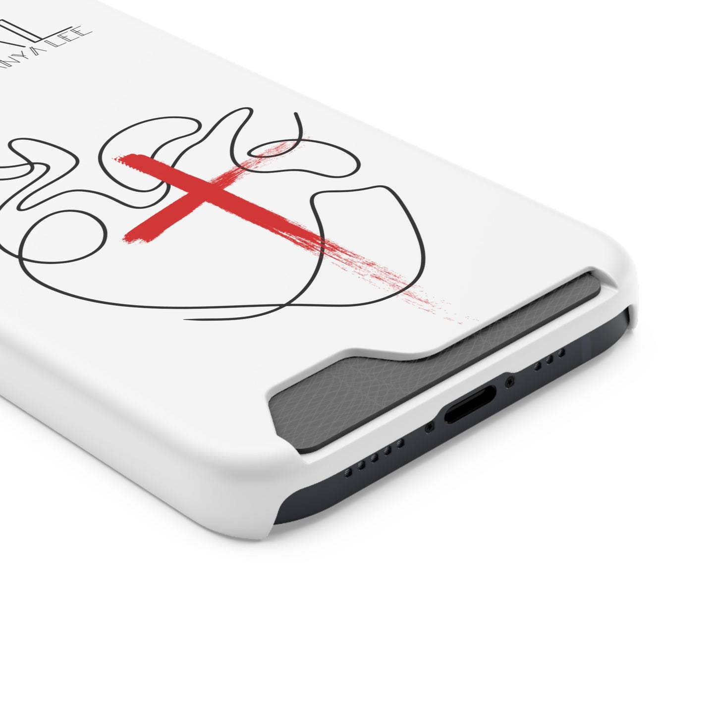 Minimalist Phone Case with Card Holder - Saved By Grace