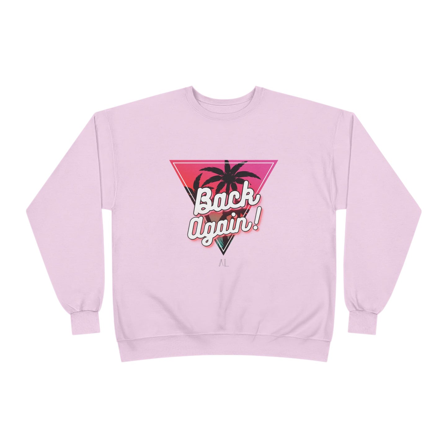 Retro Palm Tree Crewneck Sweatshirt - "Back Again!"