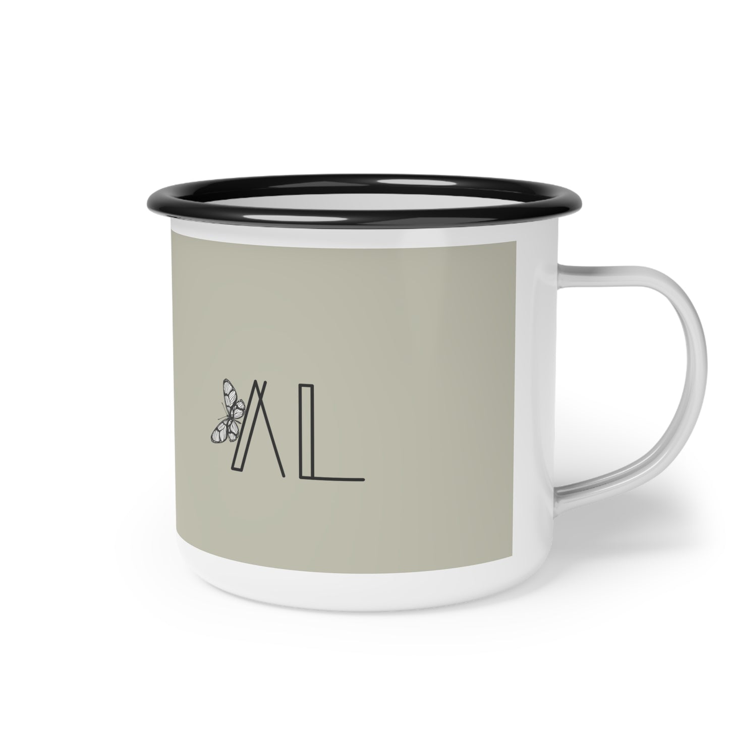 Simple Outdoor Adventure Mug - Rustic & Gray