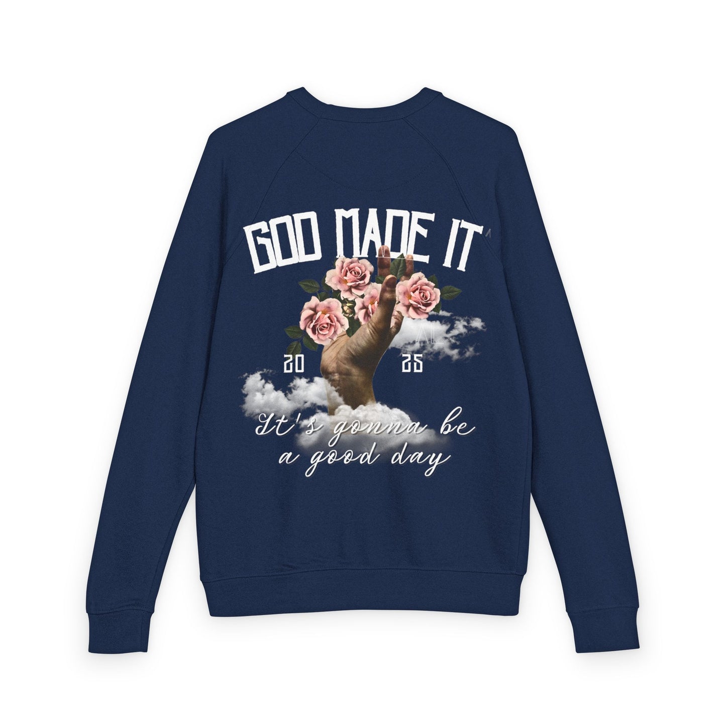 God Made It Floral Crewneck Sweatshirt, Cozy Unisex Pullover
