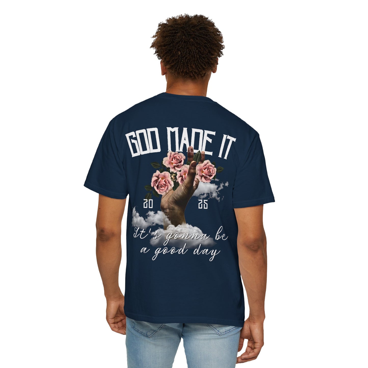 God Made It Inspirational Floral T-Shirt