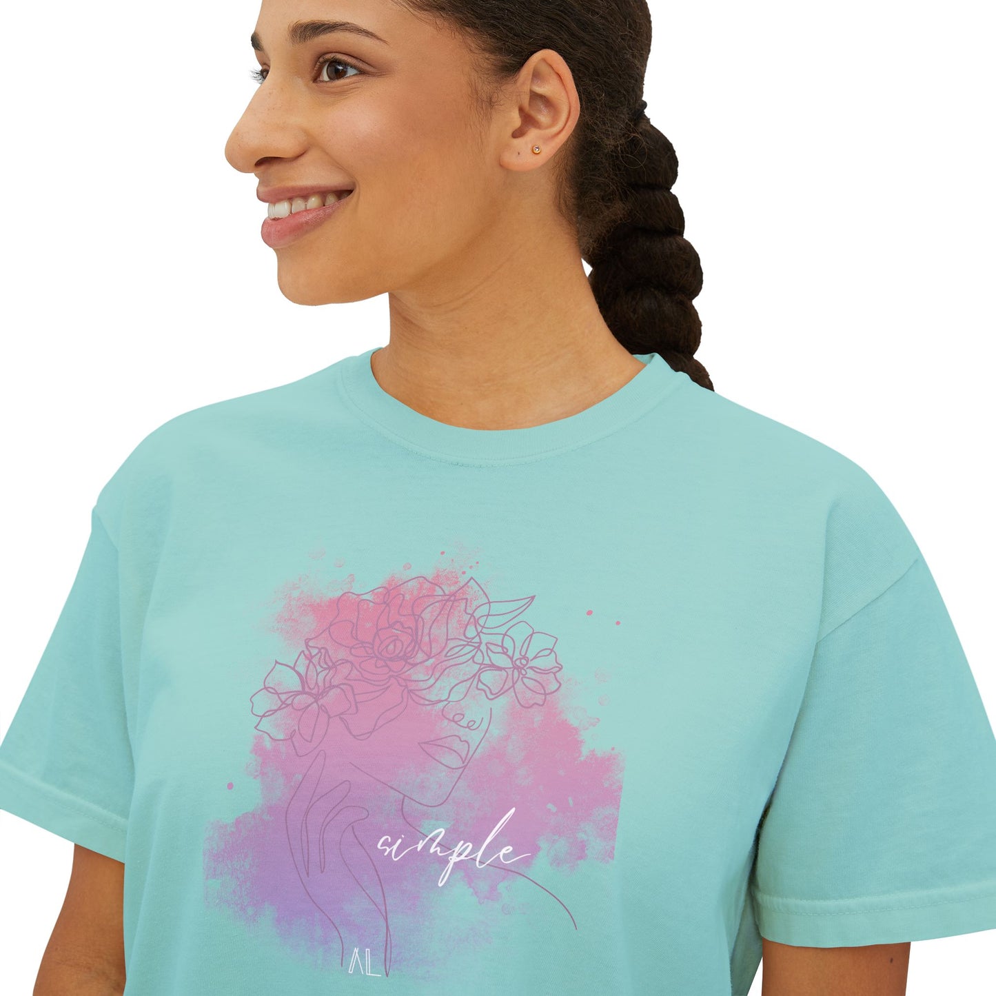 Women's Simple Boxy Tee (pastels)