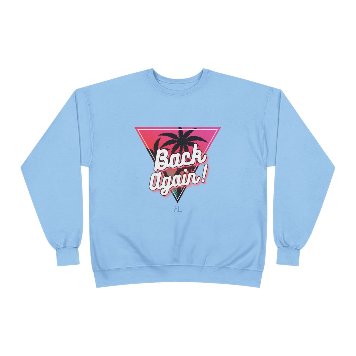 Retro Palm Tree Crewneck Sweatshirt - "Back Again!"