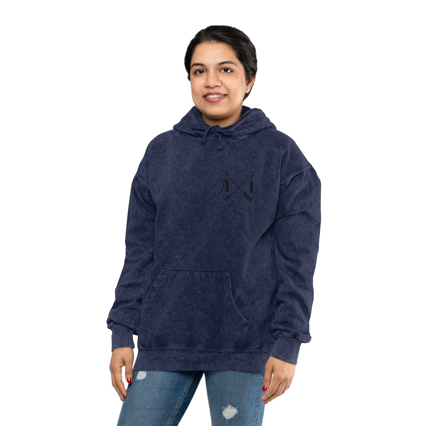 2Samuel 22:32-35 Mineral Wash Hoodie