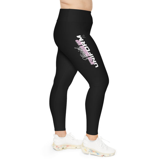 Official After Church Nap Uniform Plus Size Leggings (light pink)