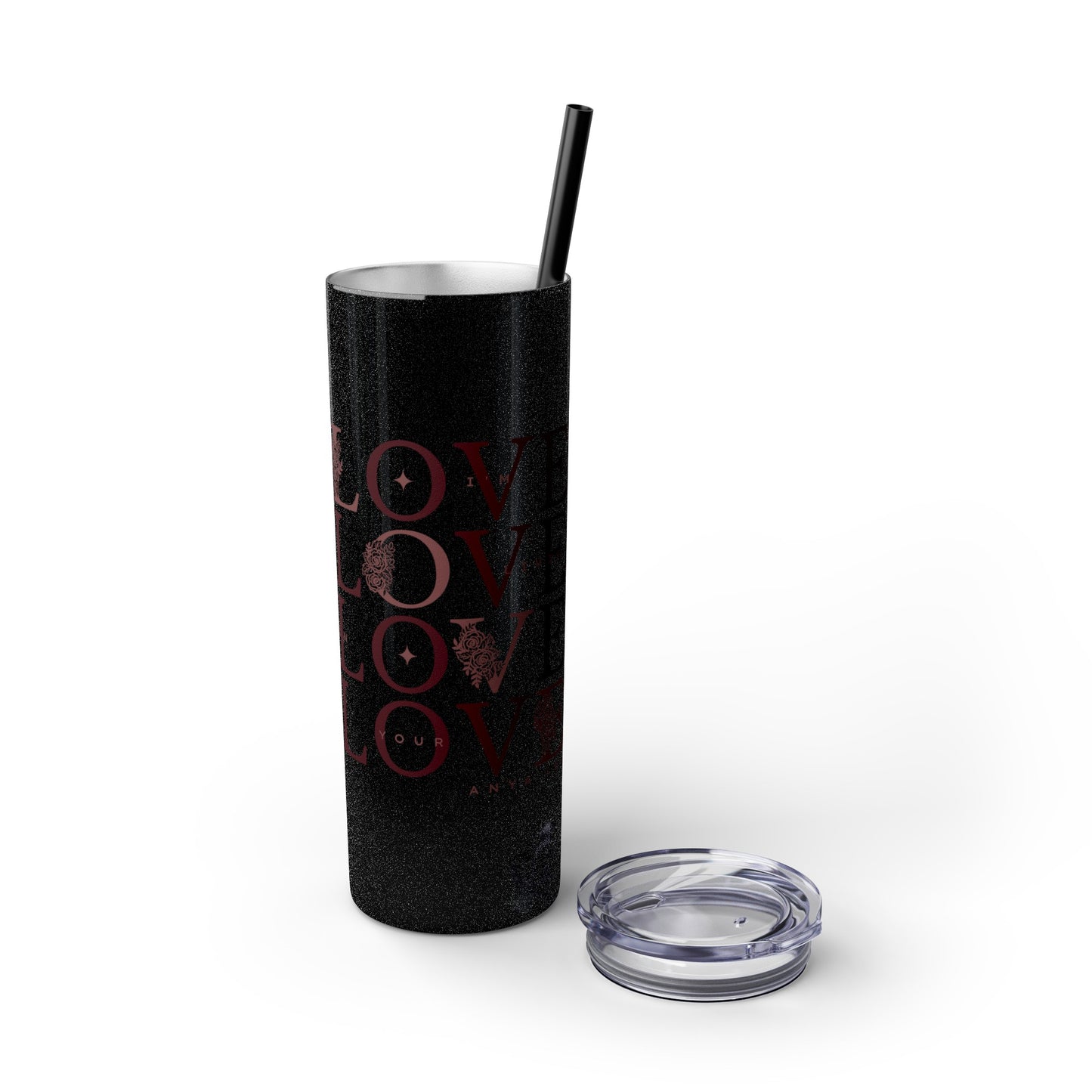 LOYL Skinny Tumbler with Straw, 20oz