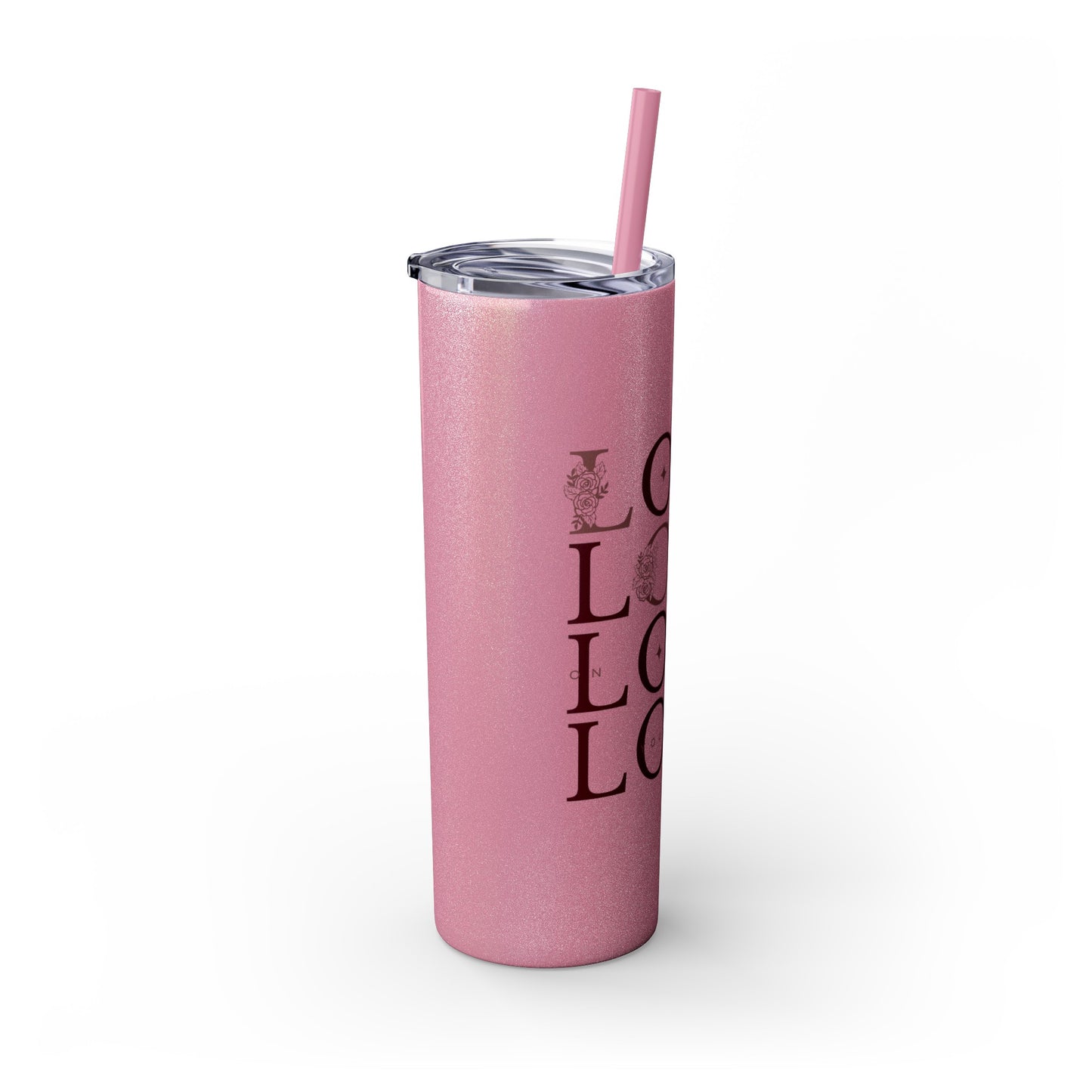 LOYL Skinny Tumbler with Straw, 20oz