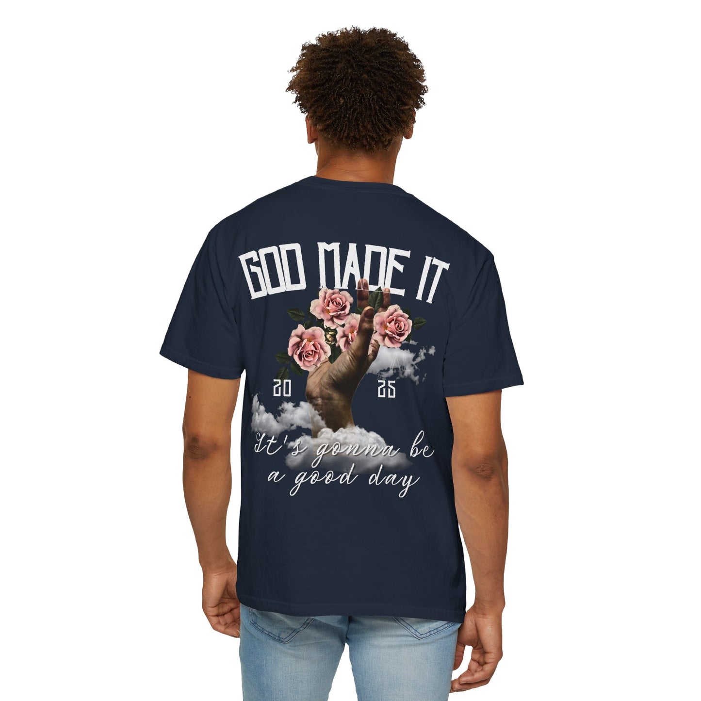 God Made It Inspirational Floral T-Shirt