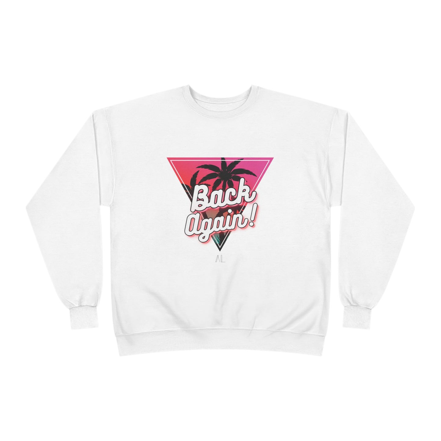 Retro Palm Tree Crewneck Sweatshirt - "Back Again!"