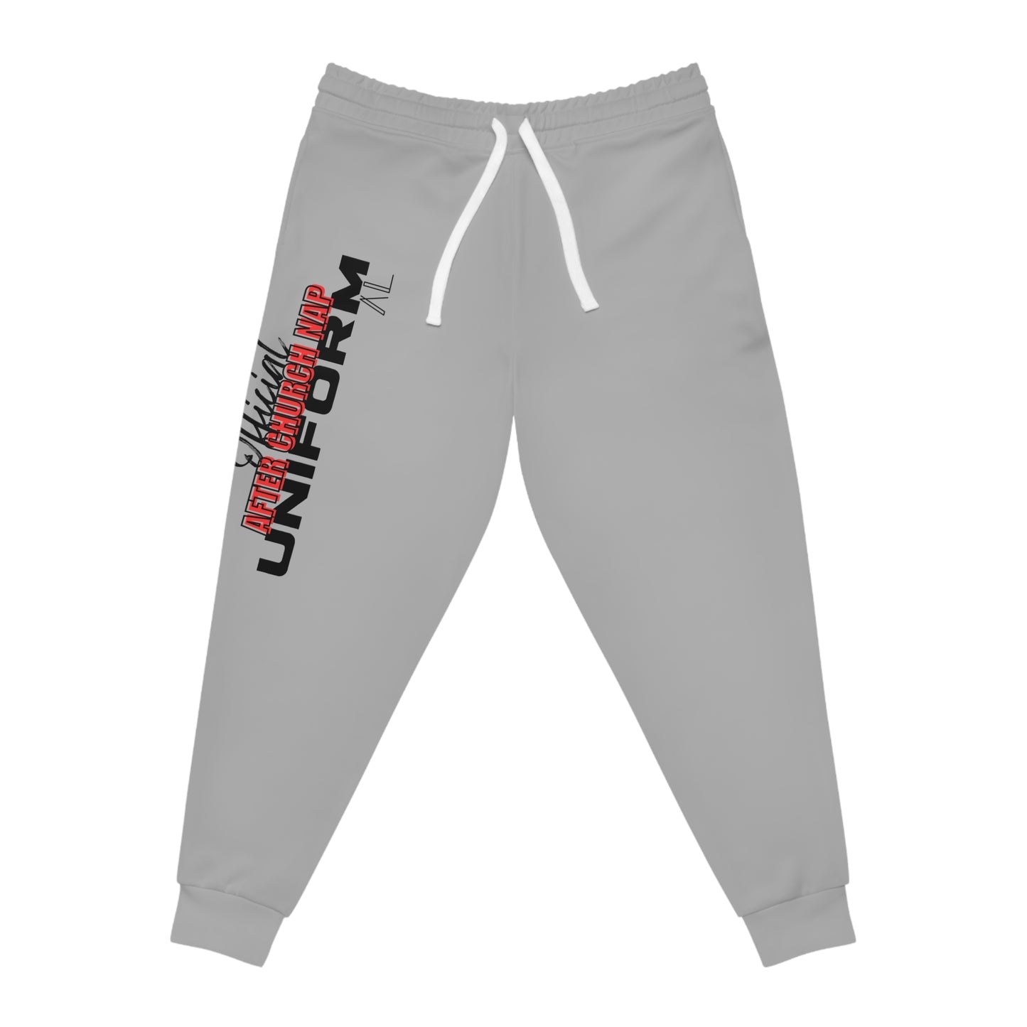 Official After Church Nap Athletic Joggers (light gray/orange)