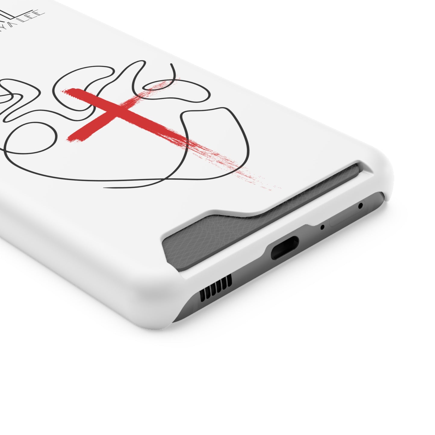 Minimalist Phone Case with Card Holder - Saved By Grace